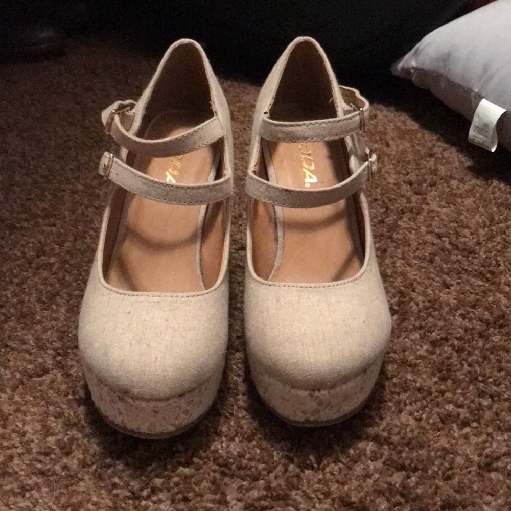 Wedged heels